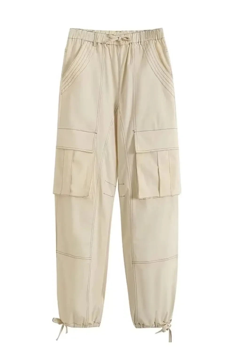 'Frankie' High Waist Casual Cargo Pants (2 Colors)