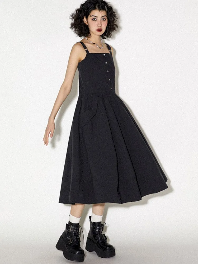 Functional Style Halter A-Line Dress【s0000008826】