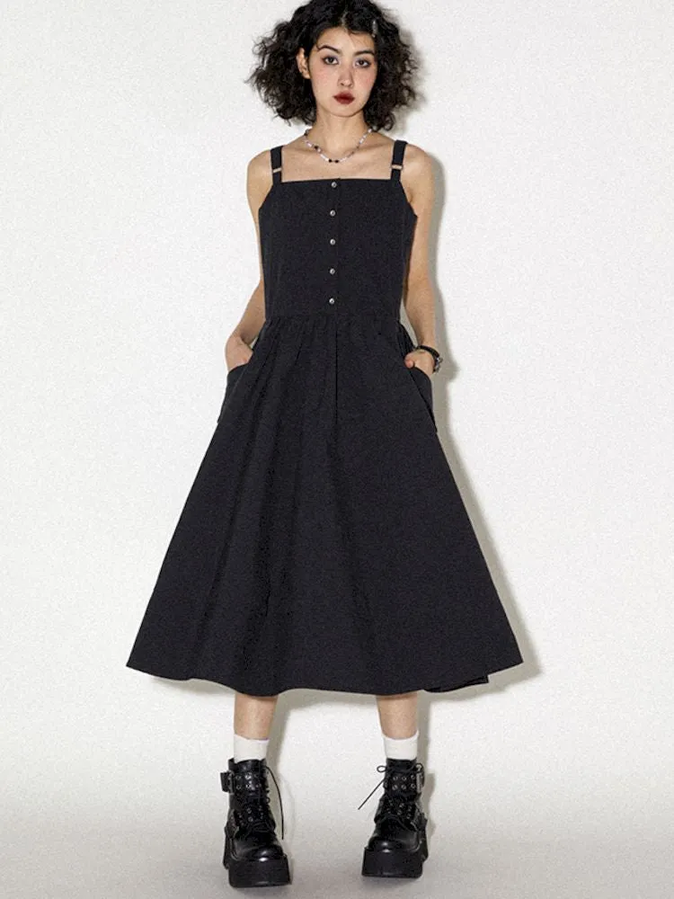 Functional Style Halter A-Line Dress【s0000008826】