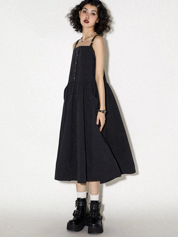 Functional Style Halter A-Line Dress【s0000008826】