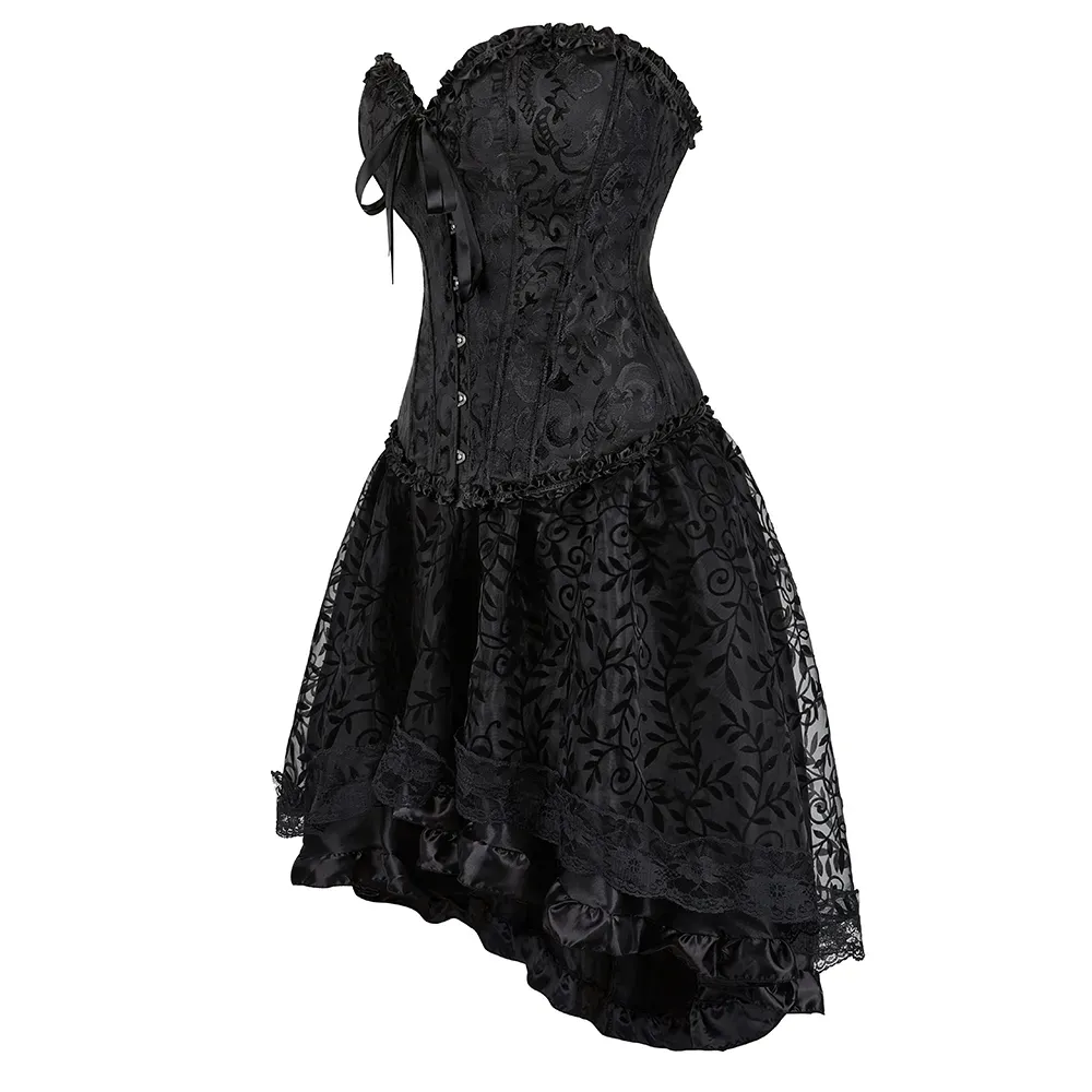 Funki Buys | Dresses | Women's Punki Gothic Corset Skirt Set