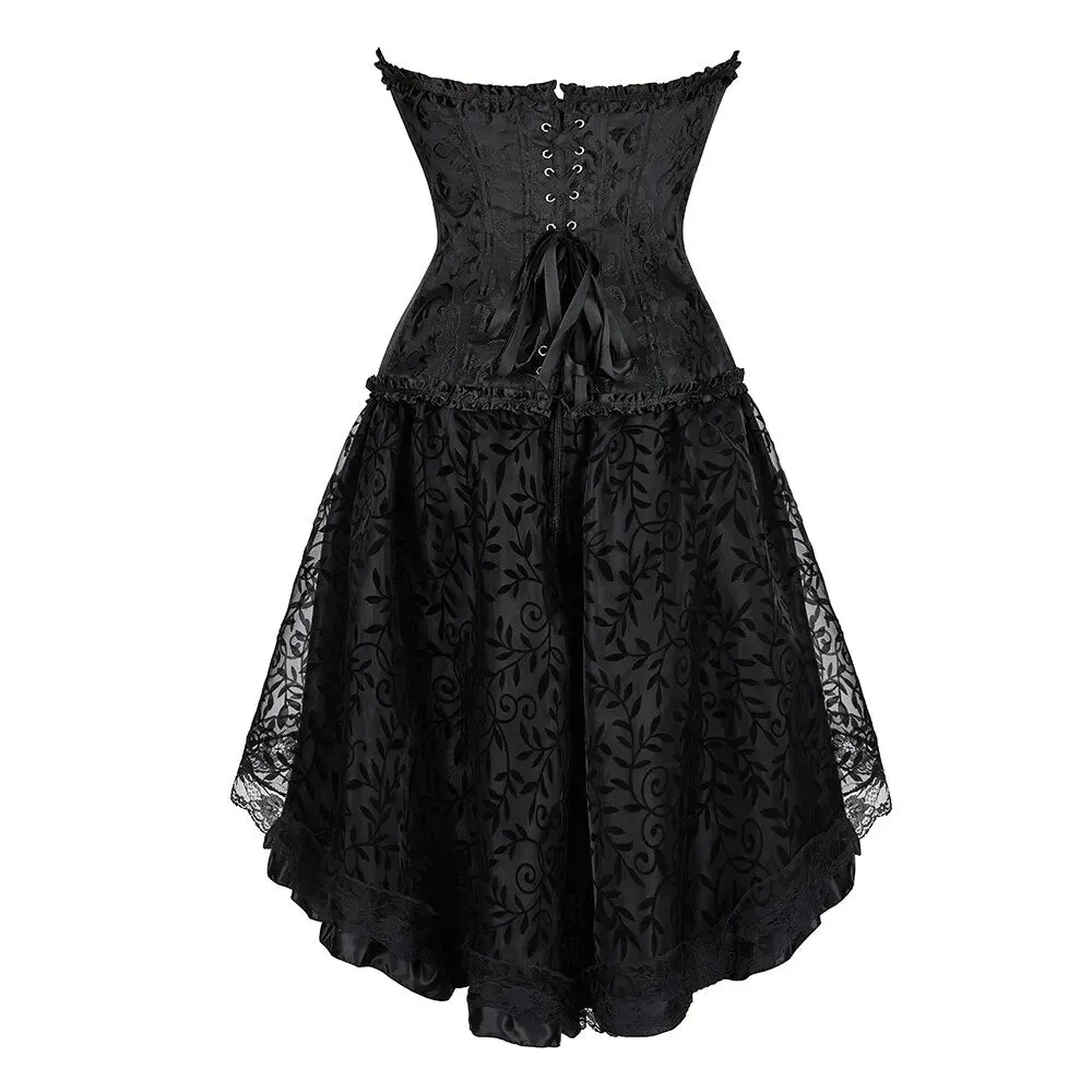 Funki Buys | Dresses | Women's Punki Gothic Corset Skirt Set