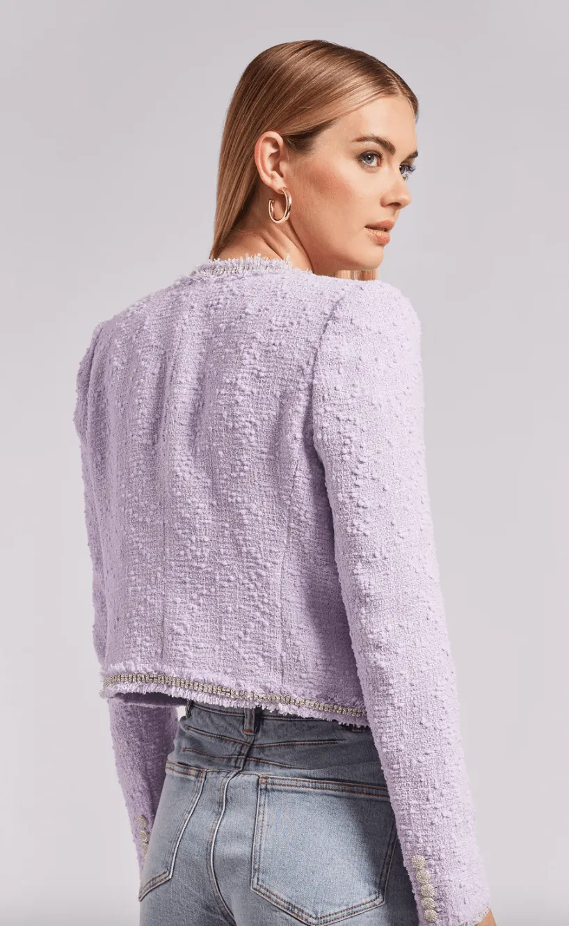 Generation Love Bianca Tweed Jacket in Lilac