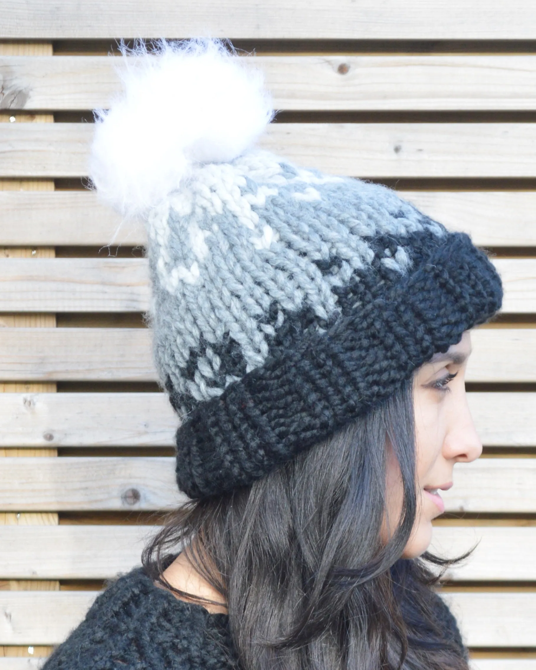 Good Ombré Beanie - Downloadable Chunky Knitting Pattern