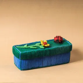 Handmade Coir Pen-Pencil Box - Bug with Flower