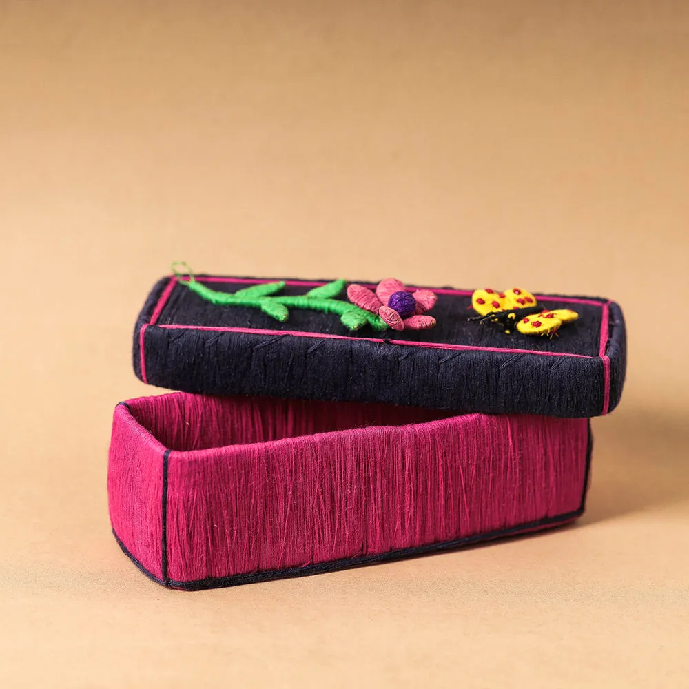 Handmade Coir Pen-Pencil Box - Butterfly with Flower