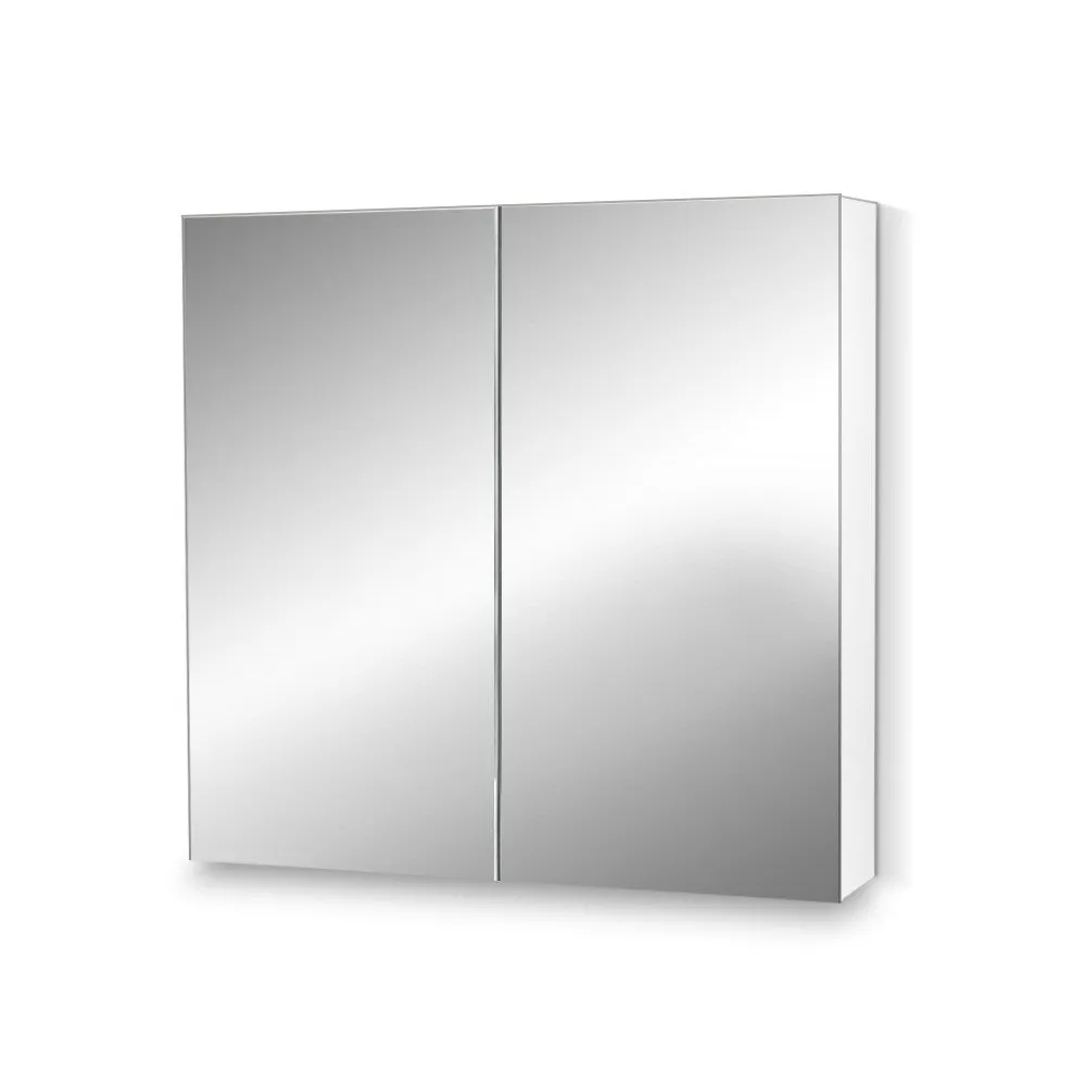 High Gloss Multi-Storage Bathroom Mirror Cabinet - Cefito