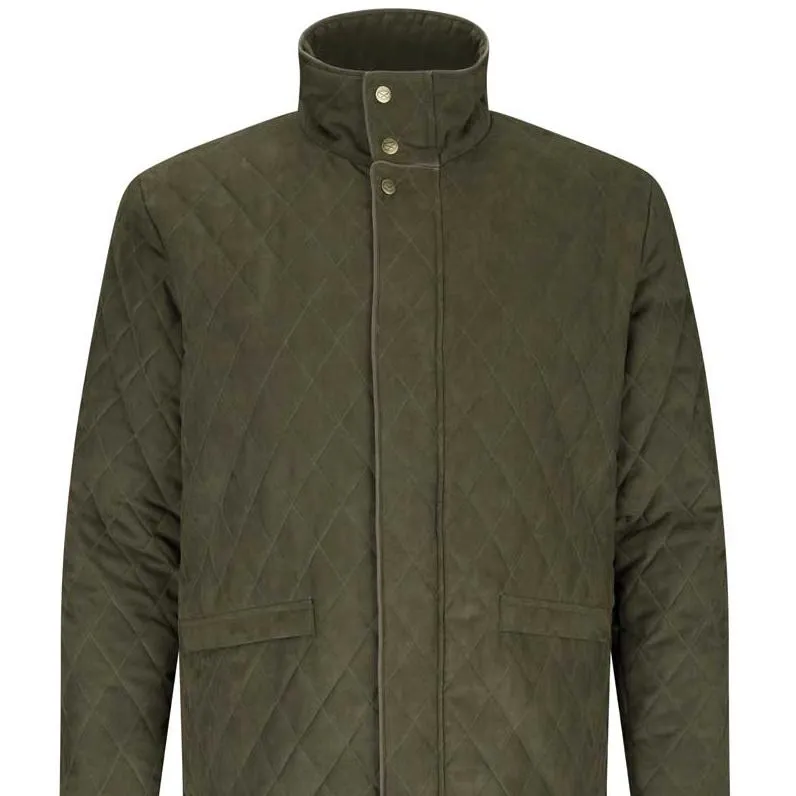 Hoggs of Fife Thornhill quilted jacket in Green Loden THJK/GR