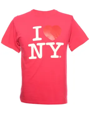 I Love Newyork Printed T-shirt - M