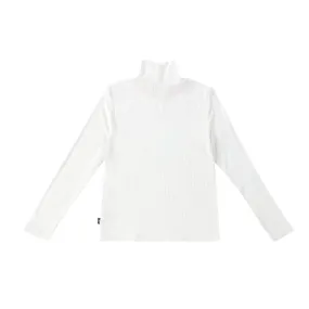 Ivory Ribbed Turtleneck