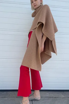 Karian Cape Scarf in Grain