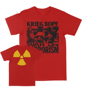 Krieg Kopf "War On Terrorism" Red T-shirt