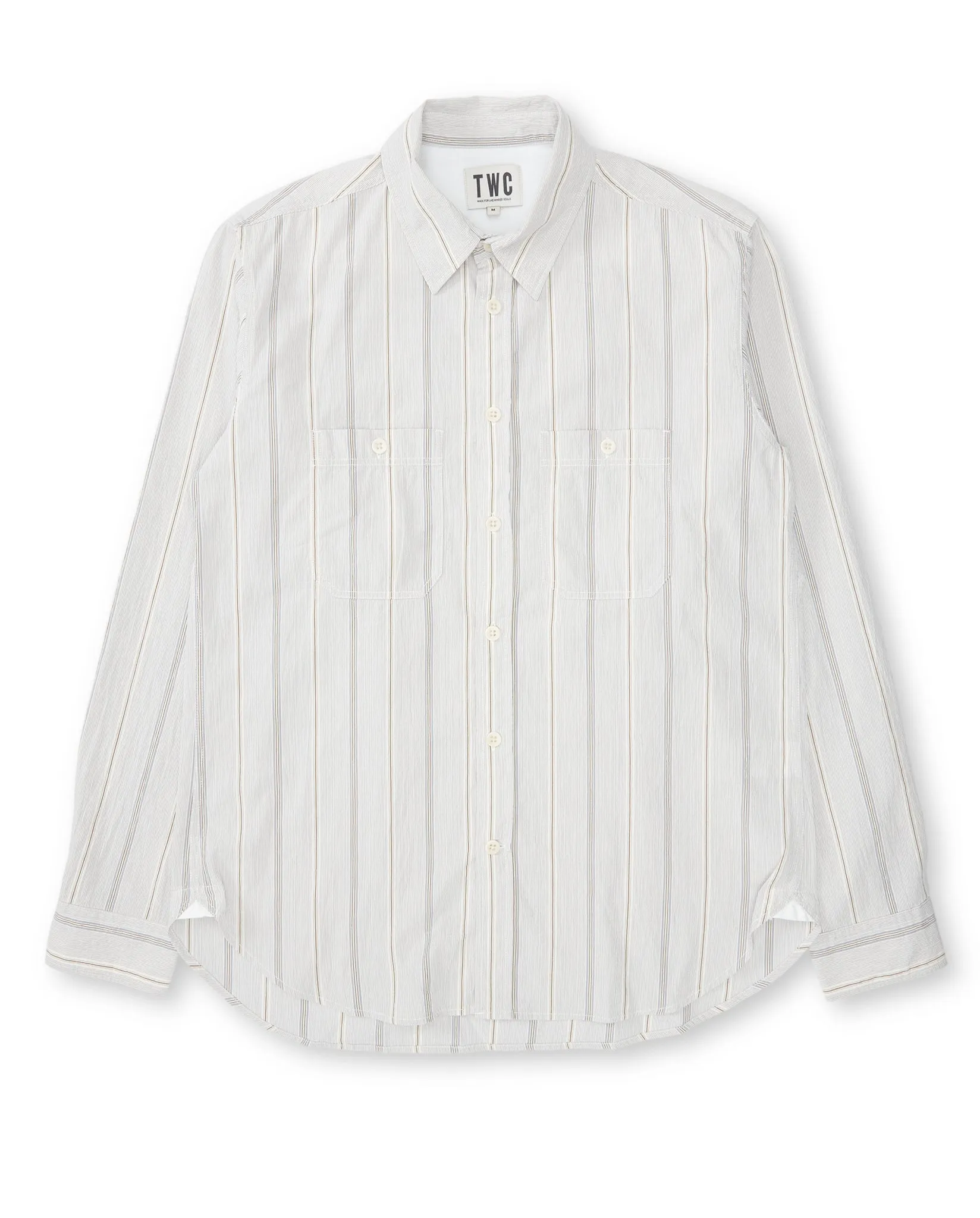 LEWIS STRIPE SHIRT - PALE BLUE STRIPE