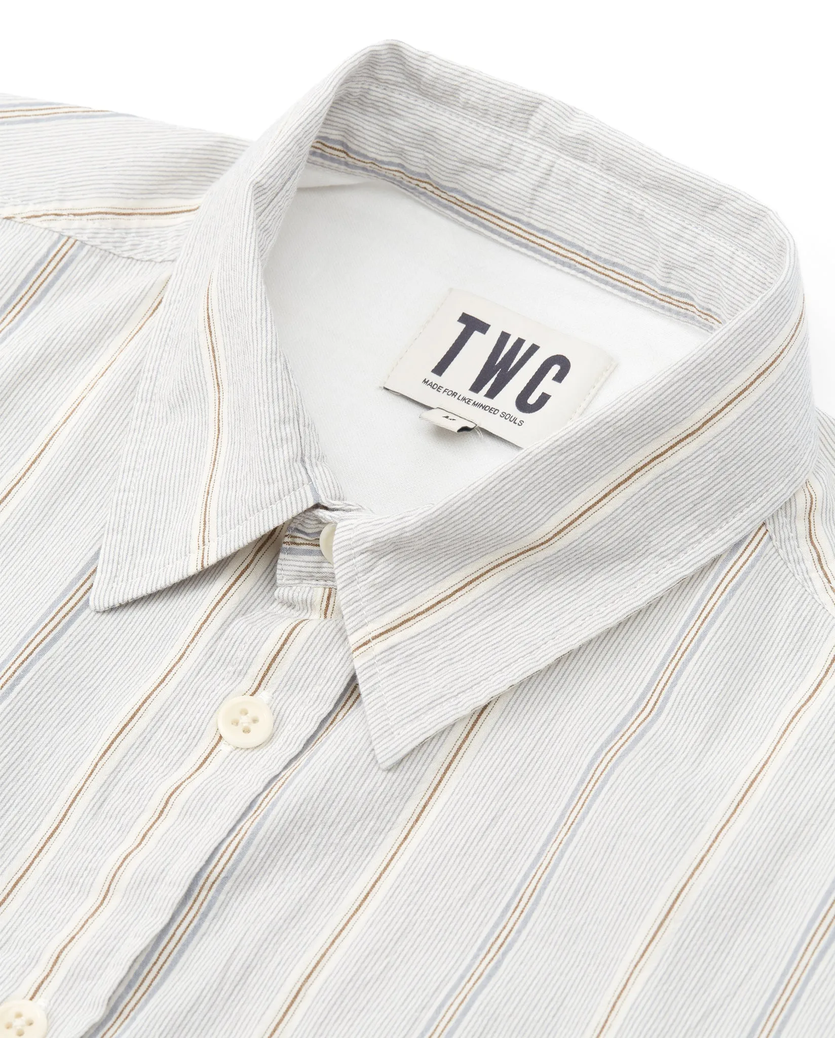 LEWIS STRIPE SHIRT - PALE BLUE STRIPE