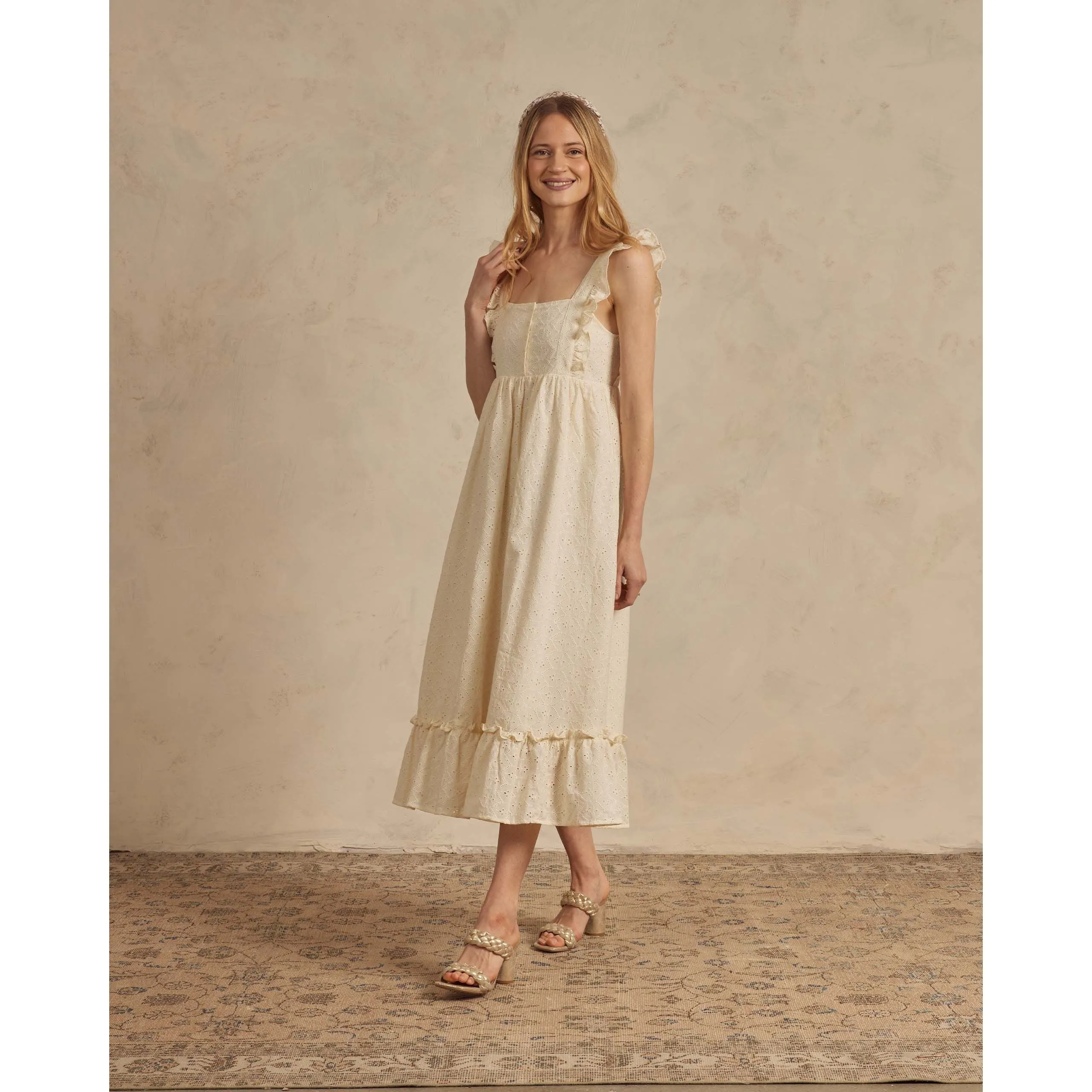 Lucy Dress | Ivory Eyelet