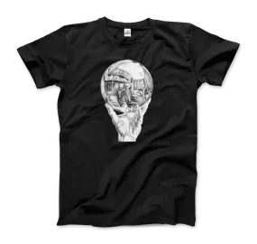 M.C. Escher Hand with Reflective Globe T-Shirt by Art-O-Rama Shop