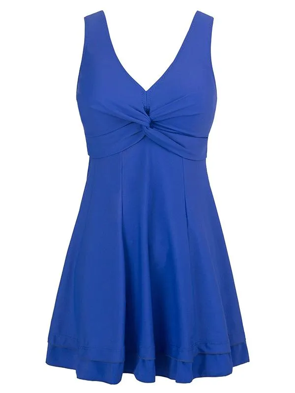 Modest Swimwear for Women and Slimming Peacock Skirted Swimdress