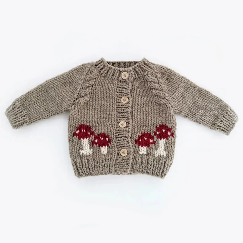 Mushroom Pebble Cardigan Sweater Baby & Toddler