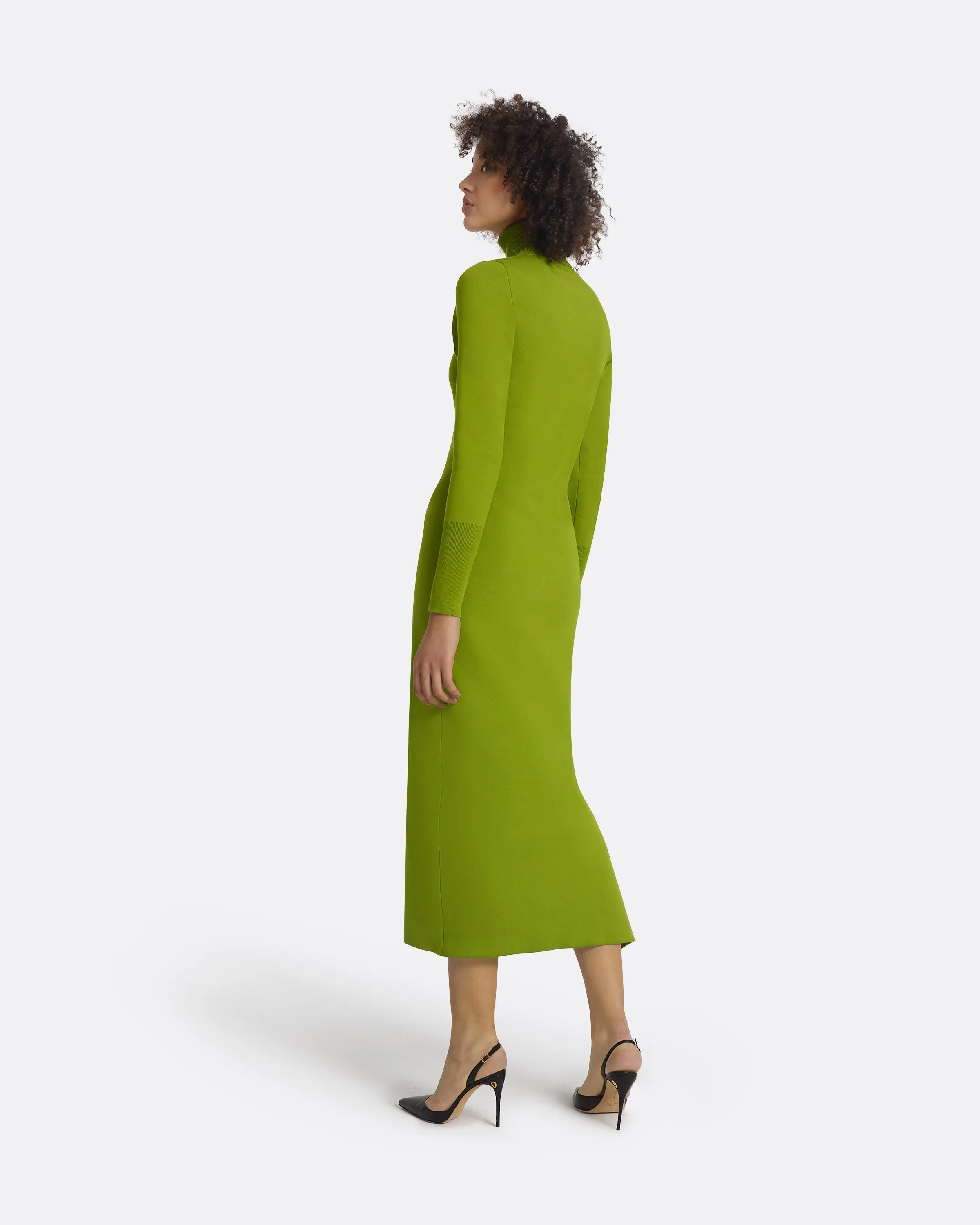 Myaree Olive Knit Midi Dress