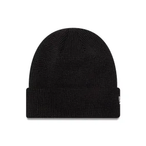 New Era Waffle Knit Black Beanie Hat