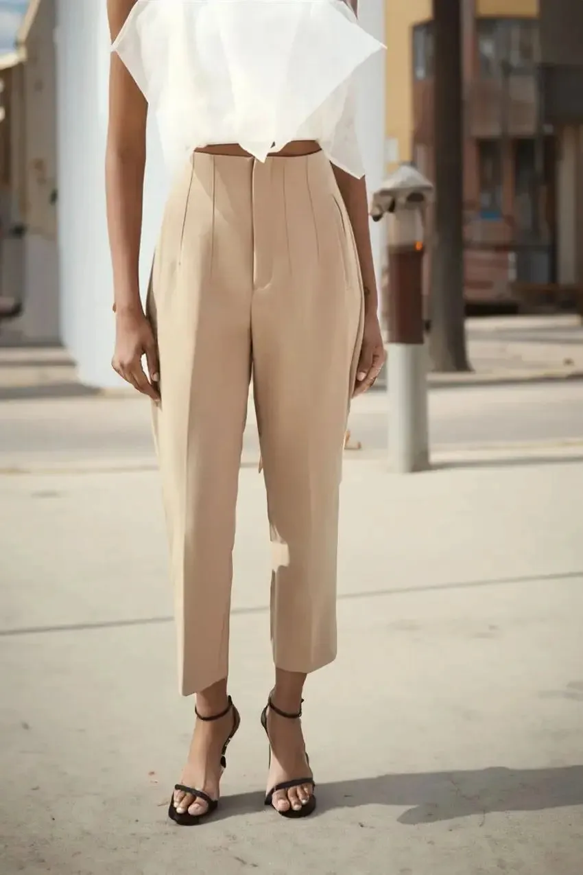 🎉New Product Launch💐–Tailored Pleat High Waist Pants（50%OFF🔥）