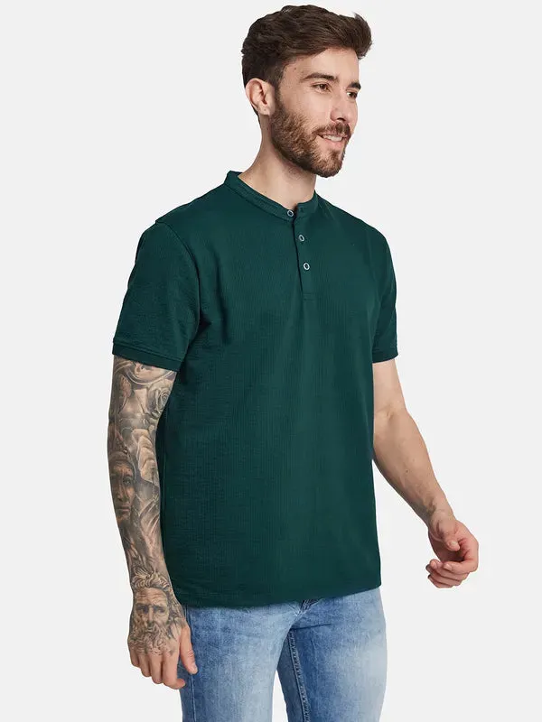 Octave Ss24 Men Henley Neck T-Shirt