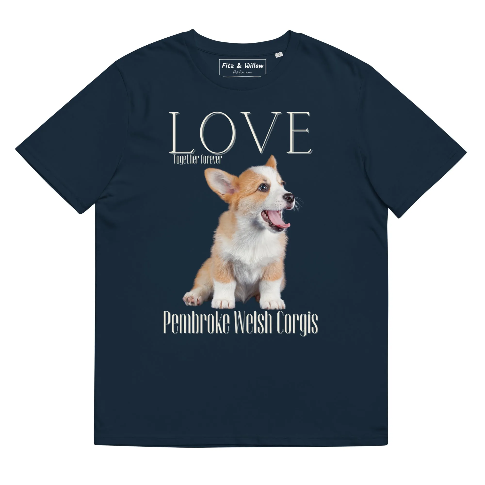 Pembroke Welsh Corgis lovers organic cotton t-shirt