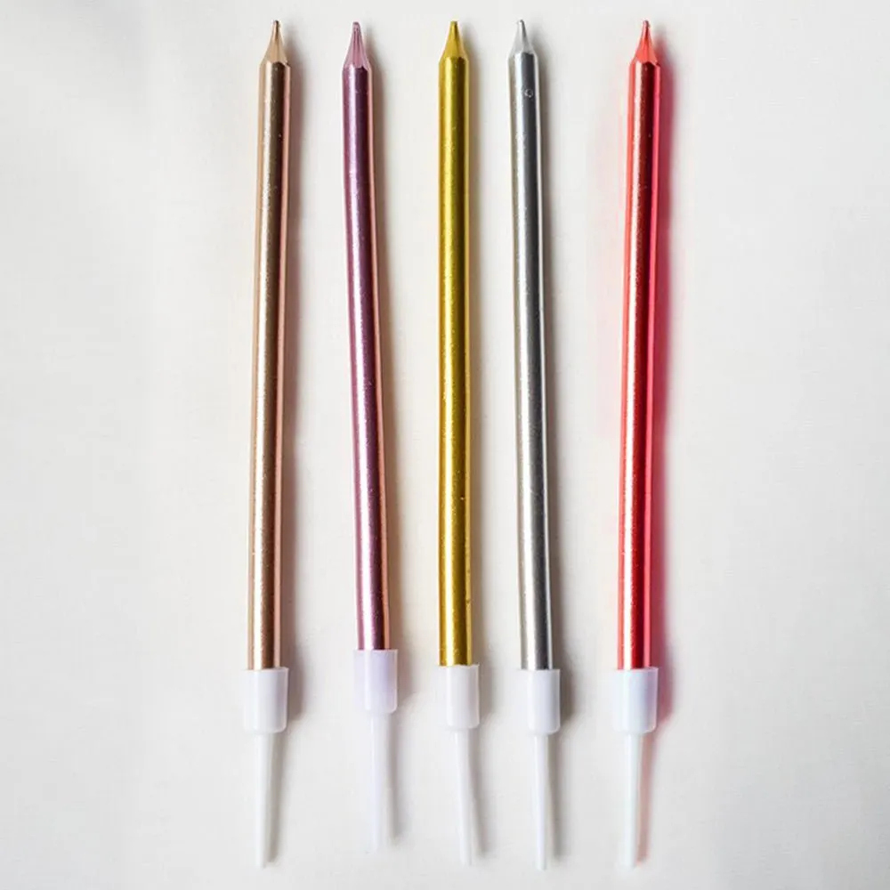 Pencil Stick Cake Candle for Birthday - Pack of 10