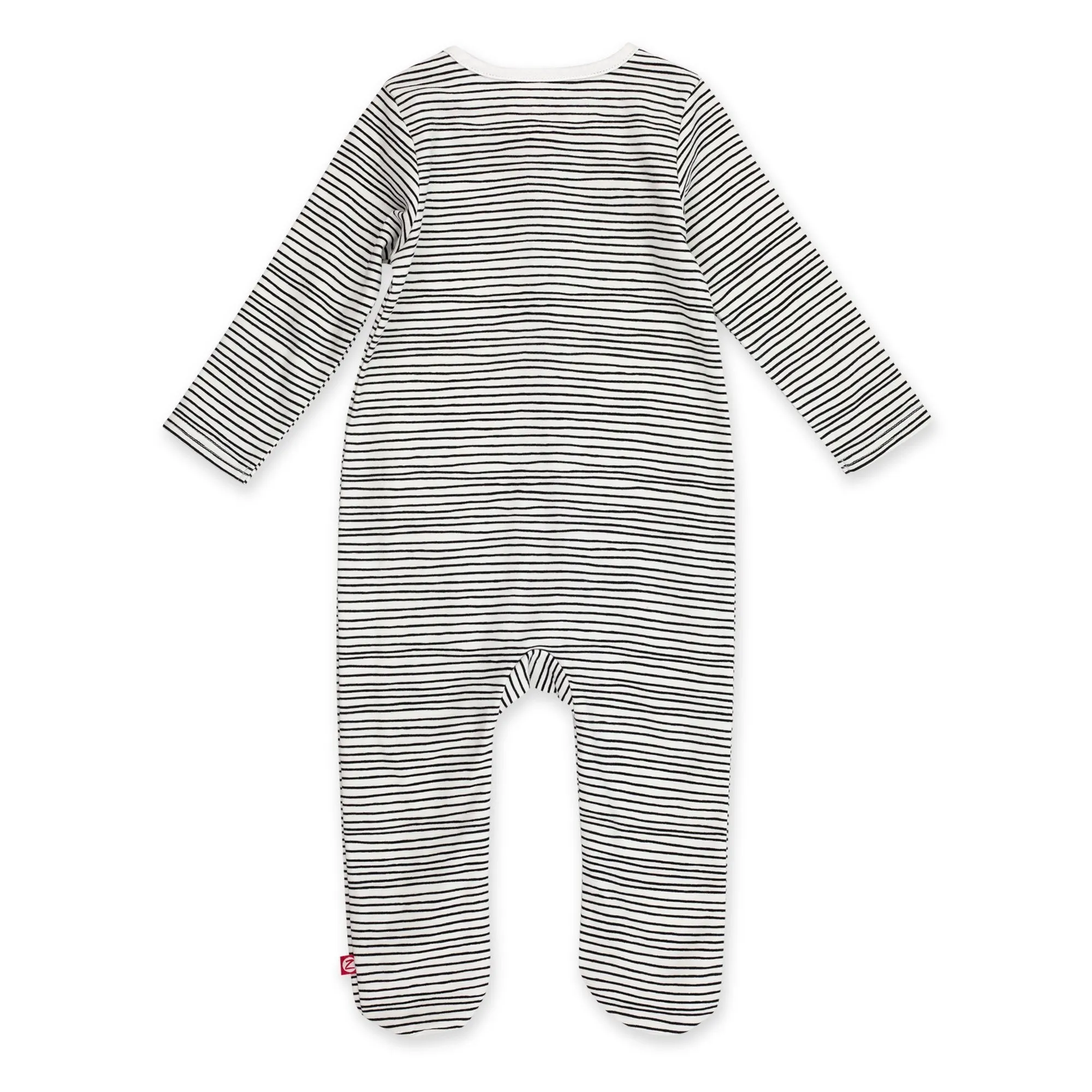 Pencil Stripe Organic Cotton Footie