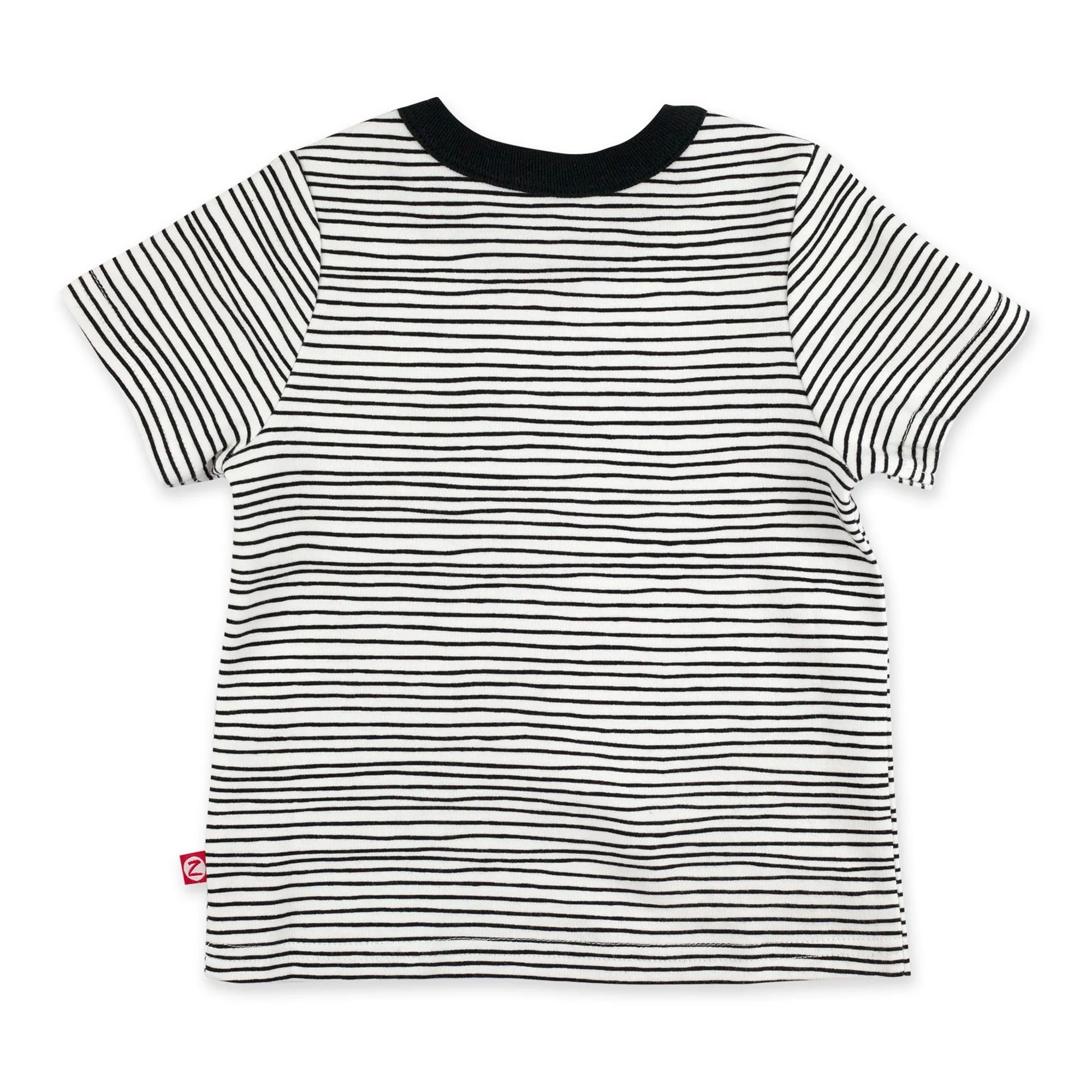 Pencil Stripe Organic Cotton Pocket Tee