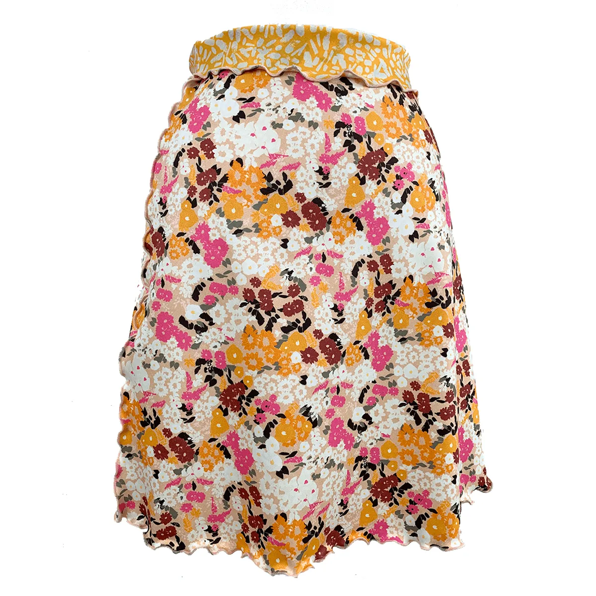 Pink Wind Switchstacks Reversible Bias Skirt