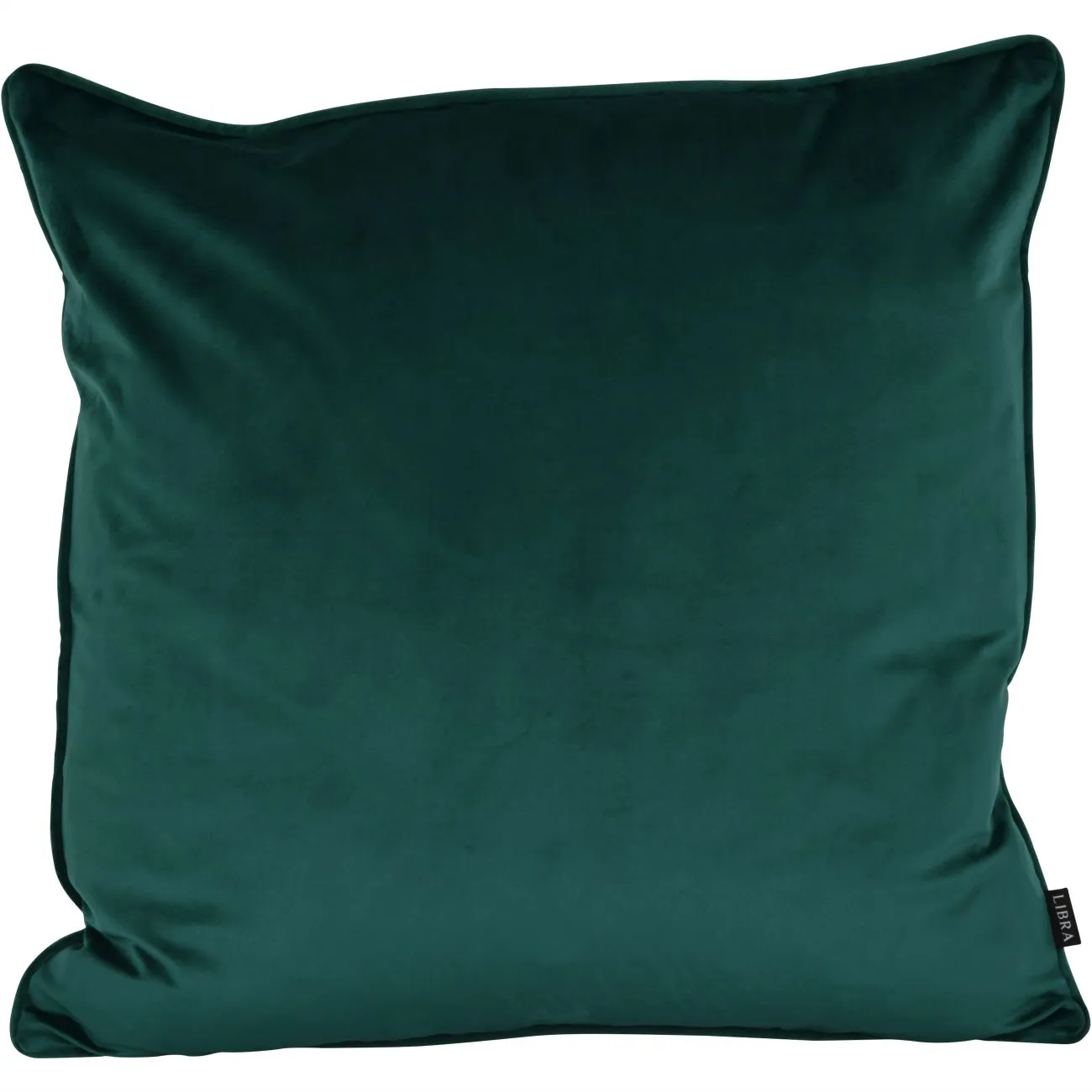 Piped Velvet Cushion Botanical Teal