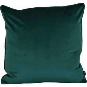 Piped Velvet Cushion Botanical Teal