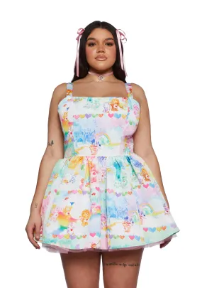 Plus Friendship Forever Corset Babydoll Dress