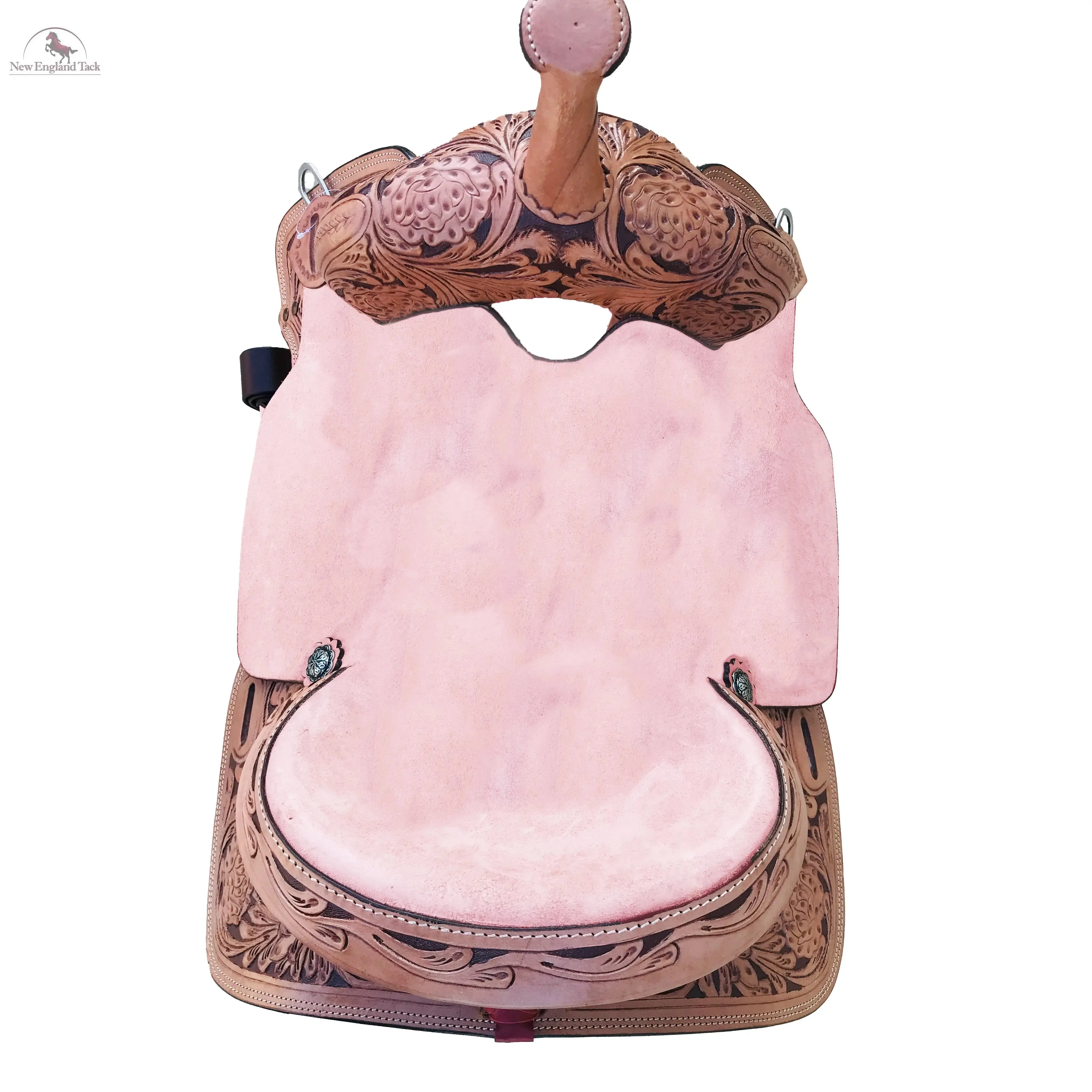 Resistance Adult Western Horse Barrel Saddle With Floral Tooled Available in 14" 15" 16"