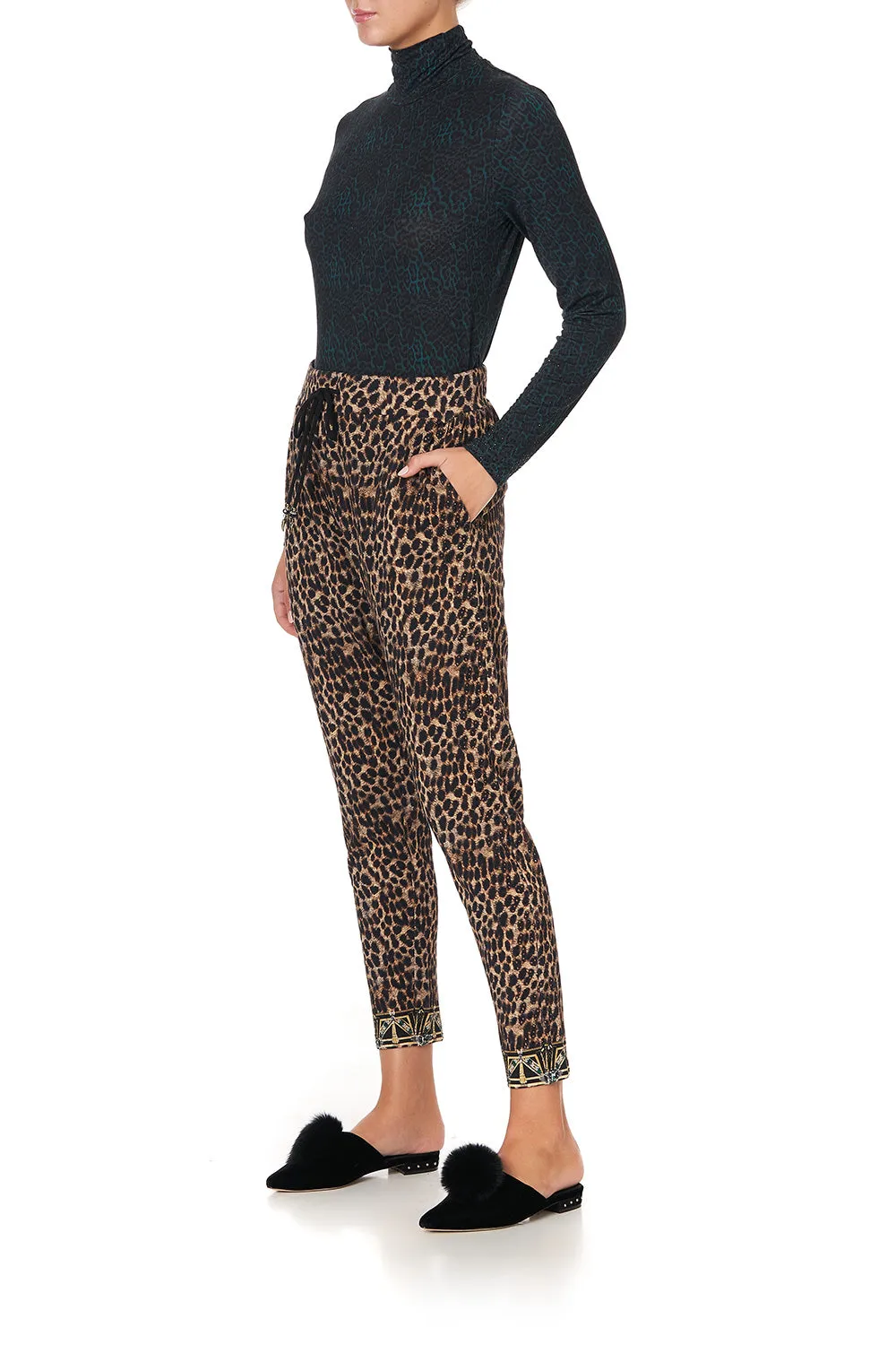 RIB WAIST RELAXED PANT FITZGERALDS FLAPPER