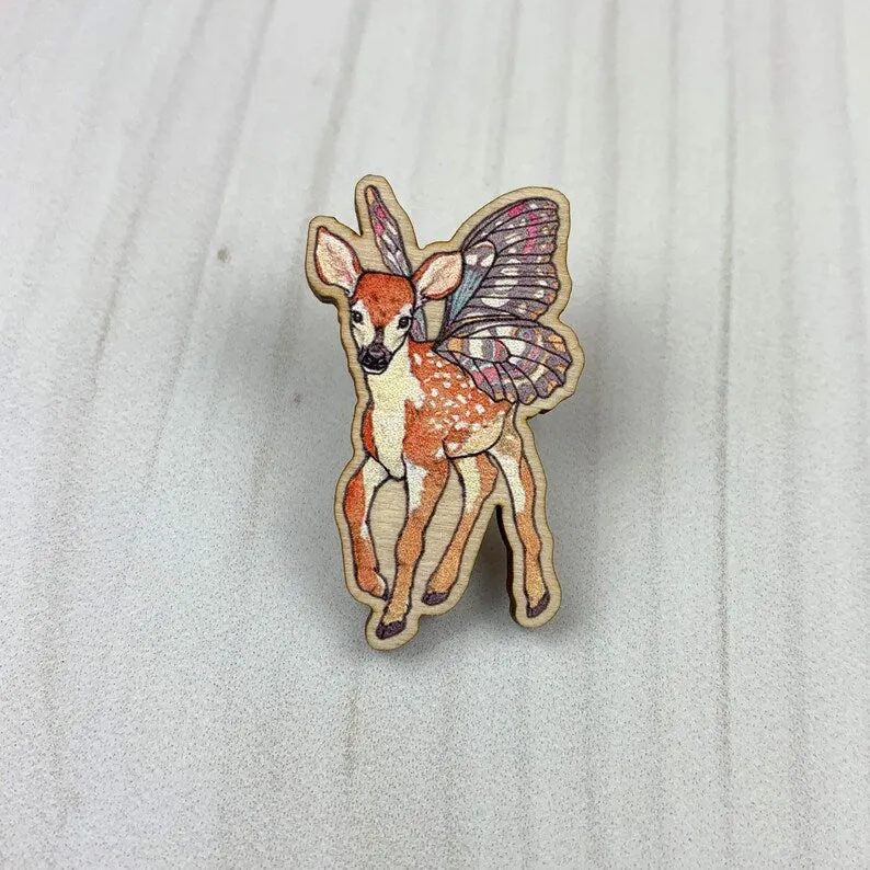 Sarah Draws Things Fairy Fawn Pin