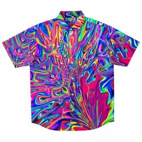 SONIC BLOOMING Short Sleeve Button Down Shirt | Psychedelic Pour House