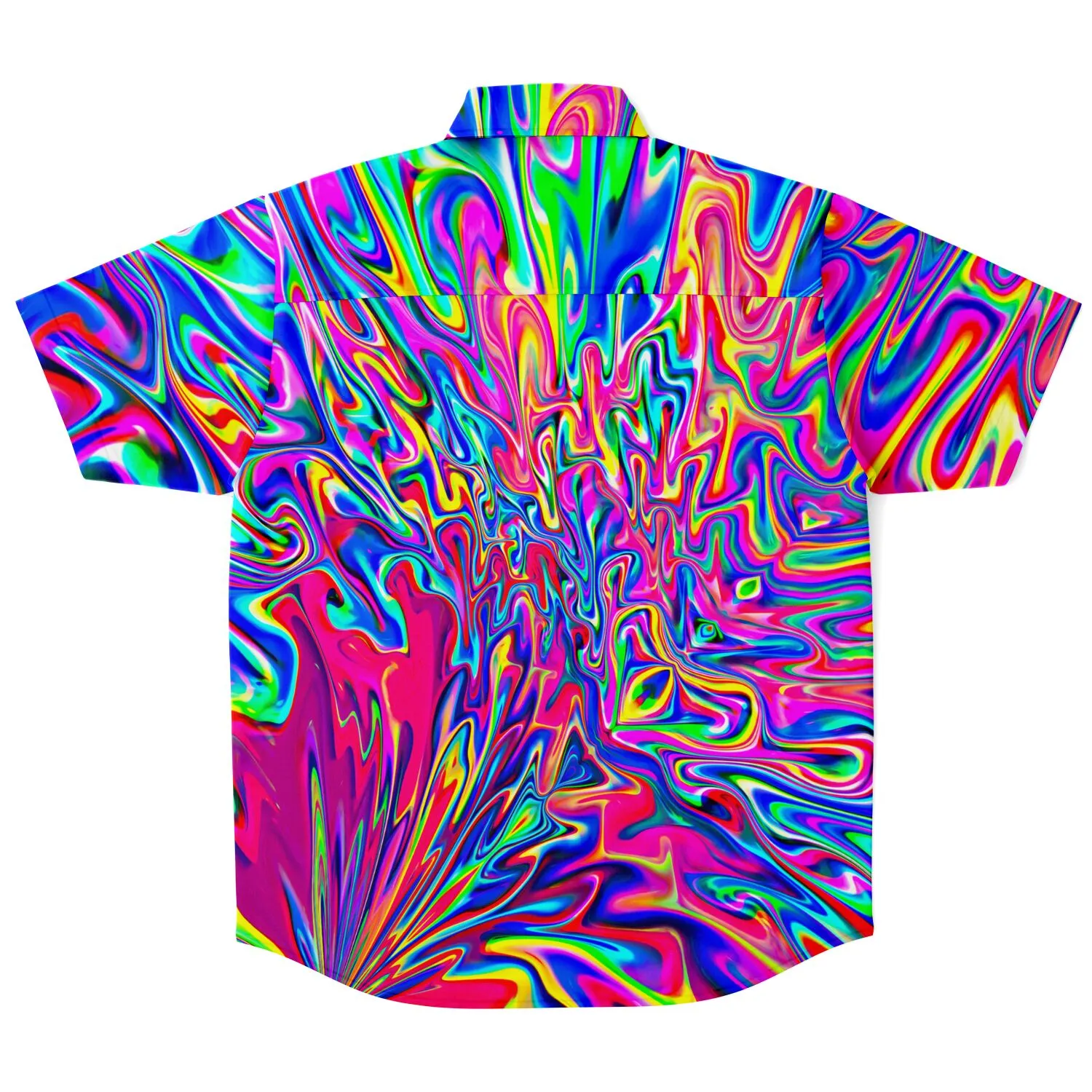 SONIC BLOOMING Short Sleeve Button Down Shirt | Psychedelic Pour House