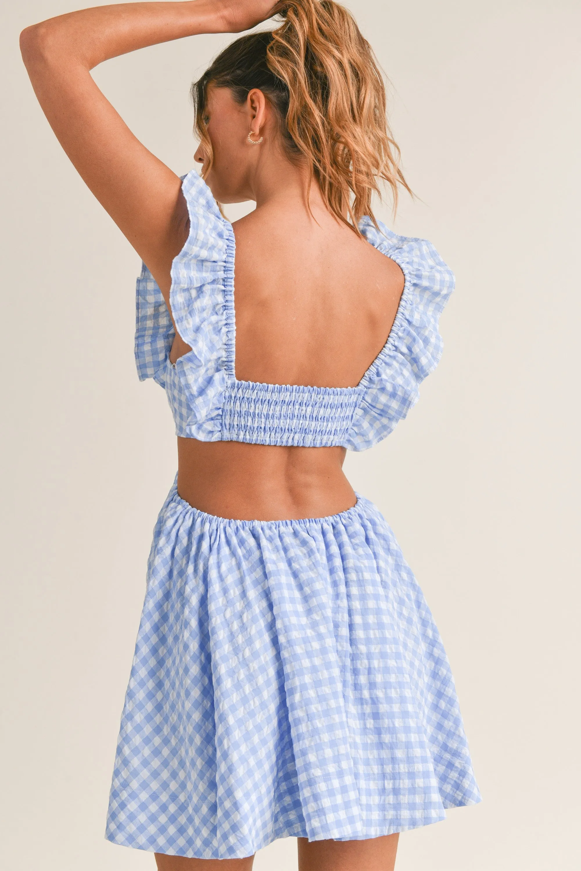 Southern Social Gingham Sweetheart Dress