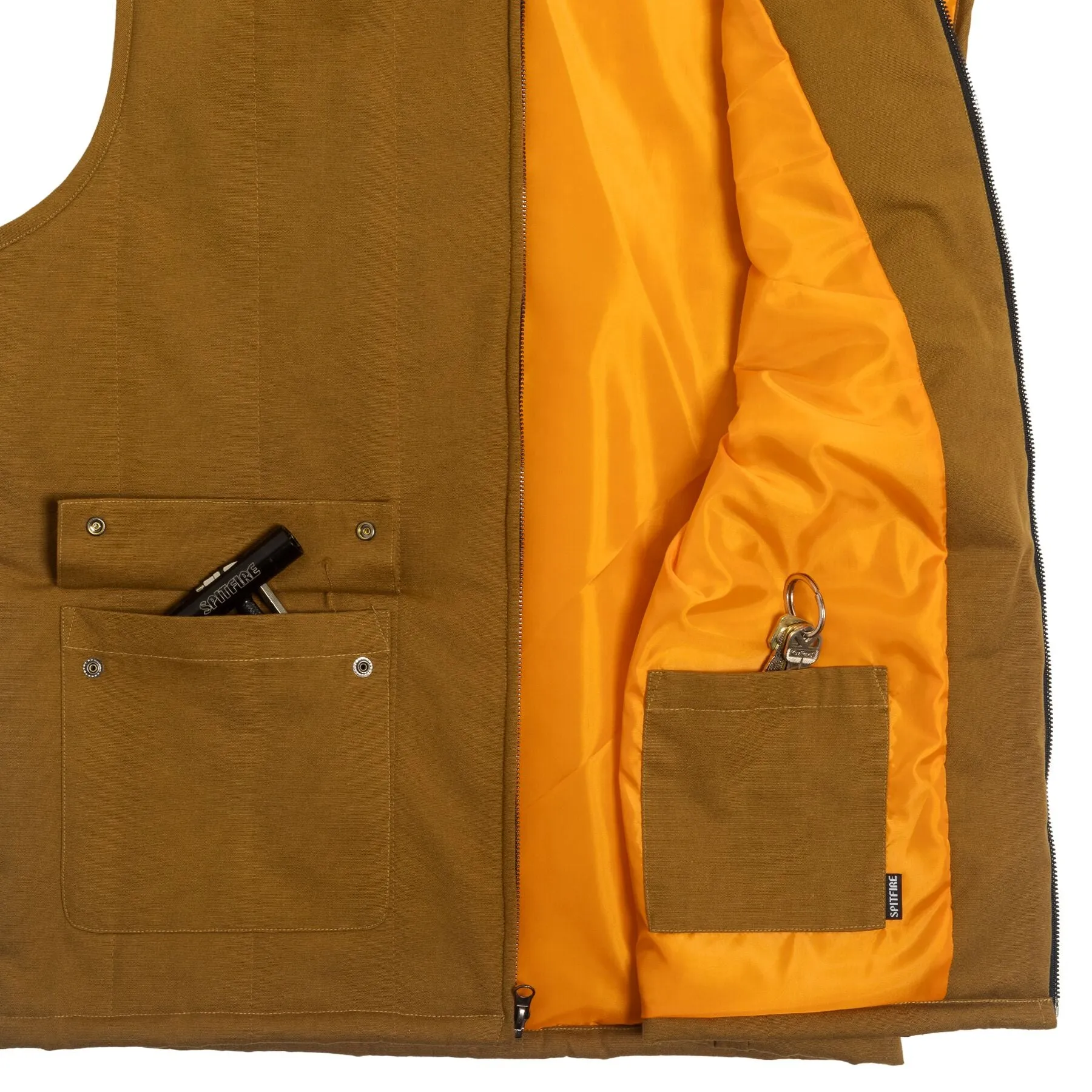 Spitfire Bighead Vest Jacket - Tan