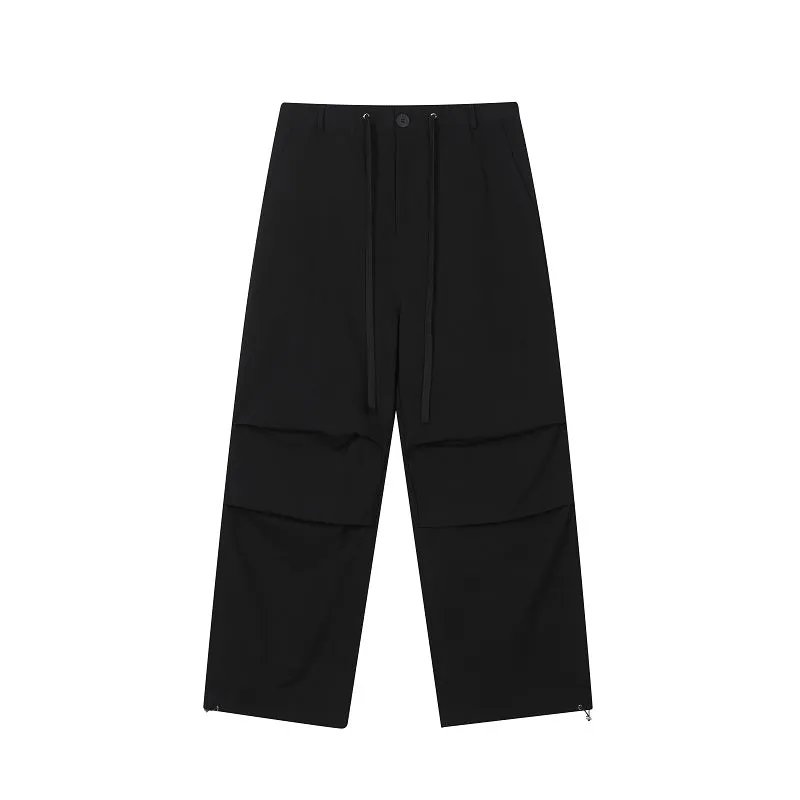 Summer High Waist Drawstring Retro Trousers