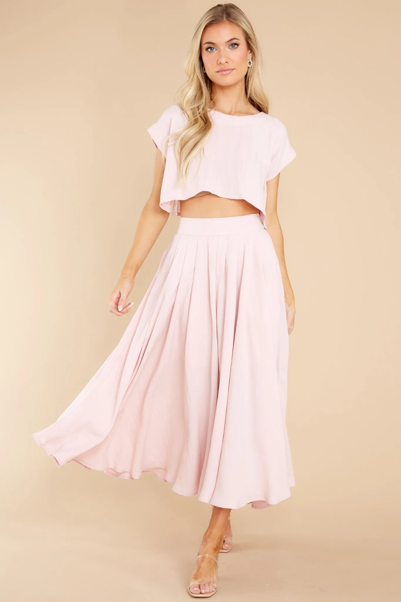 Sweet Memory Of Us Ivory Blush Two Piece Set