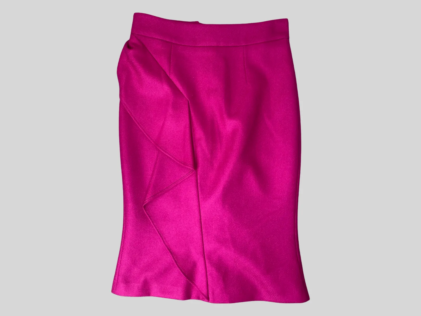 The Fold pink 100% wool pencil skirt size UK8/US4