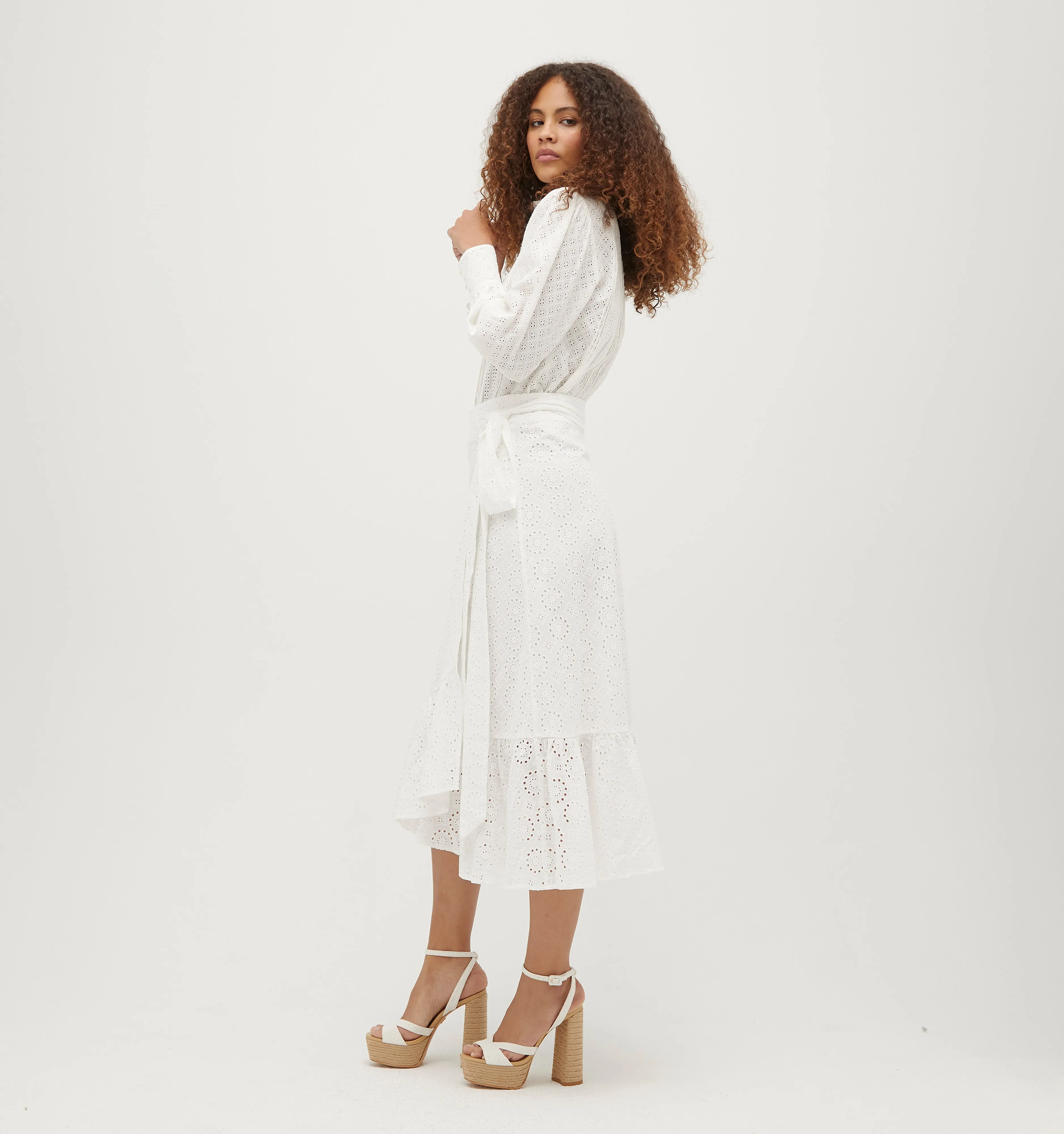 The Mirabel Skirt - White Eyelet