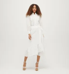 The Mirabel Skirt - White Eyelet