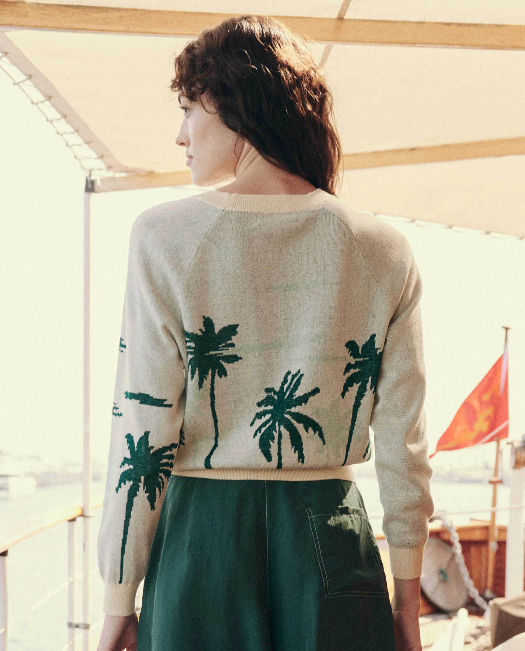 The Palm Pullover. -- Sea Green