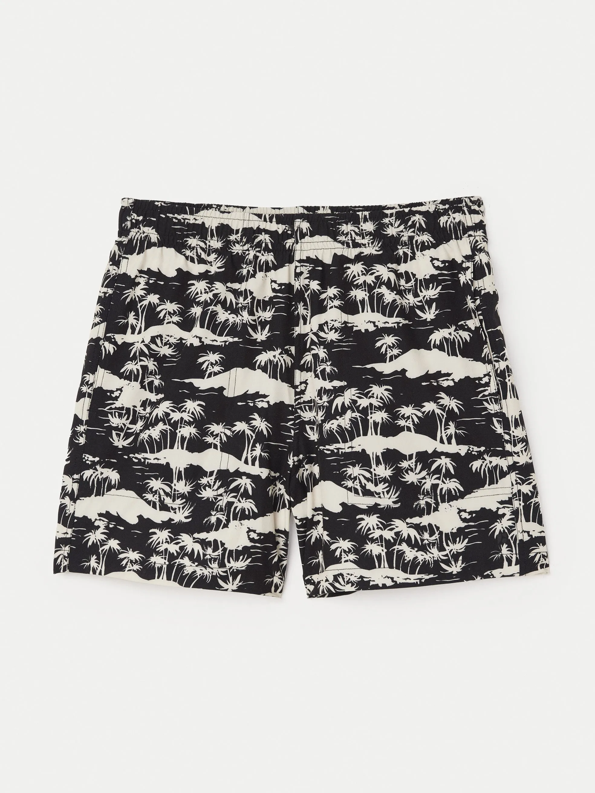 The Print 5in Swim Short in Washed Black