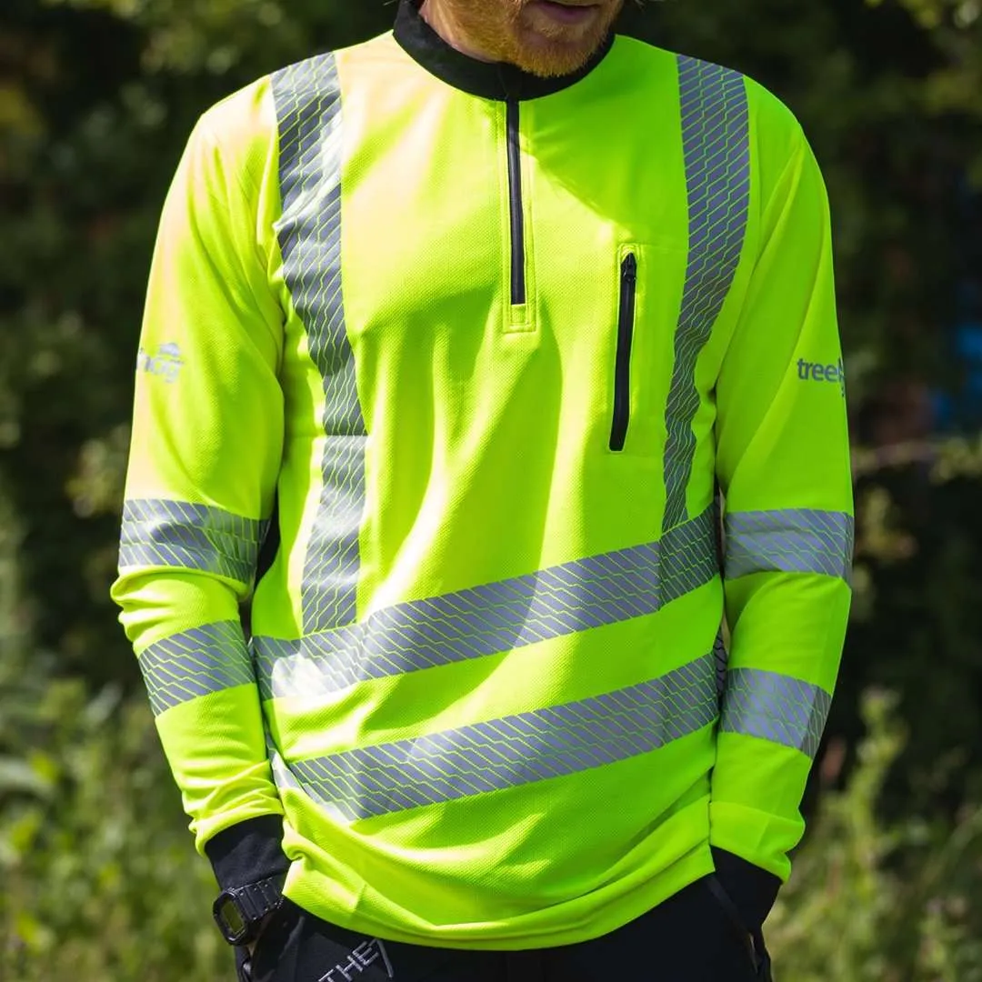 THHV2010 Long Sleeve T-Shirt Hi-Vis Yellow Treehog