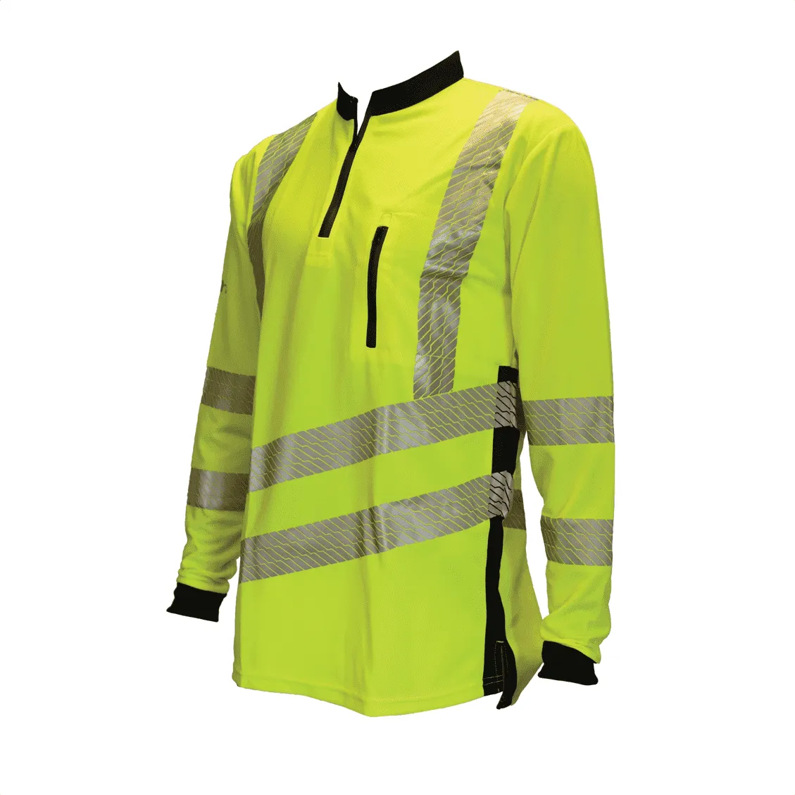 THHV2010 Long Sleeve T-Shirt Hi-Vis Yellow Treehog